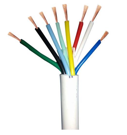 RVV8*0.5柔性电缆 PVC护套线 电源线