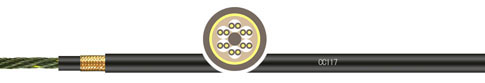 低烟无卤PUR外护套拖链系统对绞屏蔽控制电缆